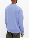 Tri Color Fox Patch Cotton Sweatshirt Light Blue - MAISON KITSUNE - BALAAN 5