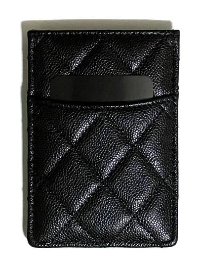 Classic card wallet holder black gold caviar AP3595 - CHANEL - BALAAN 2