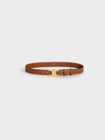 Triomphe Calfskin Medium Belt Tan - CELINE - BALAAN 2