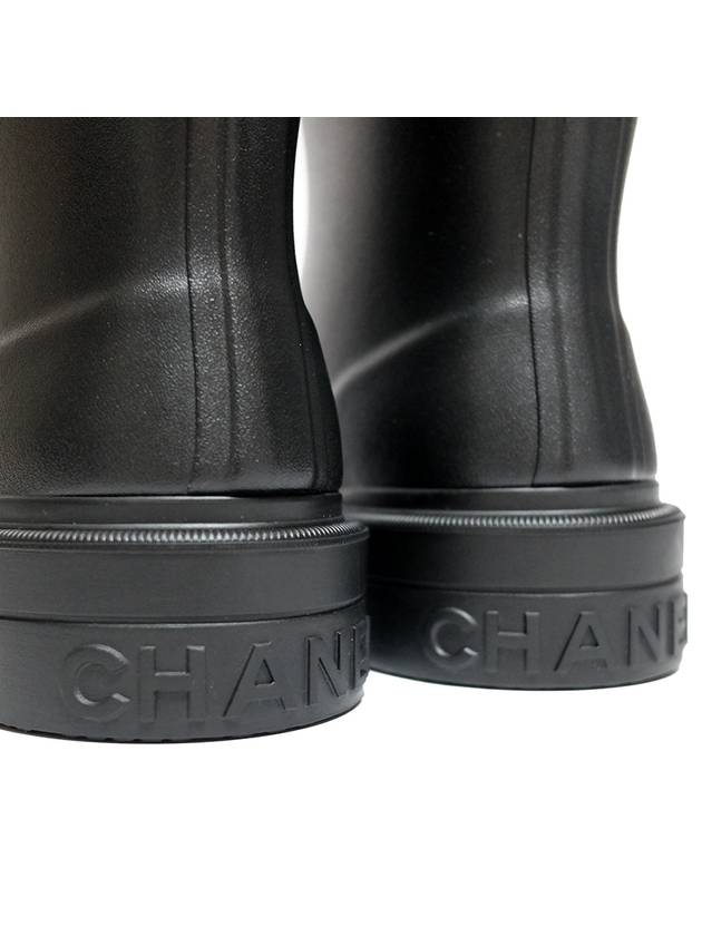 Boots Caoutchouc Black - CHANEL - BALAAN 5