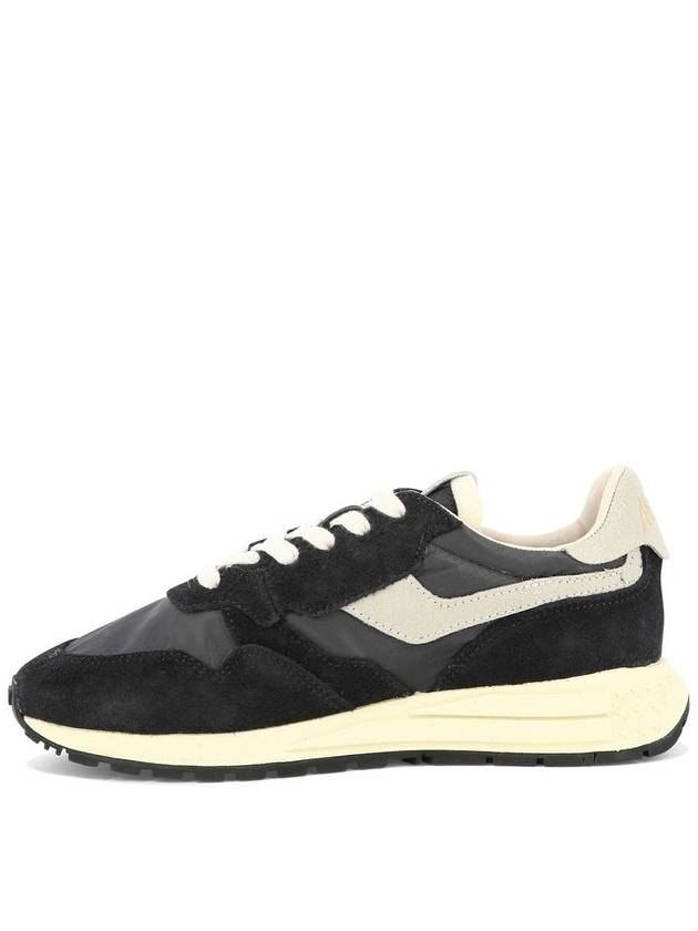 Reelwind Suede Nylon Low Top Sneakers Black - AUTRY - BALAAN 4