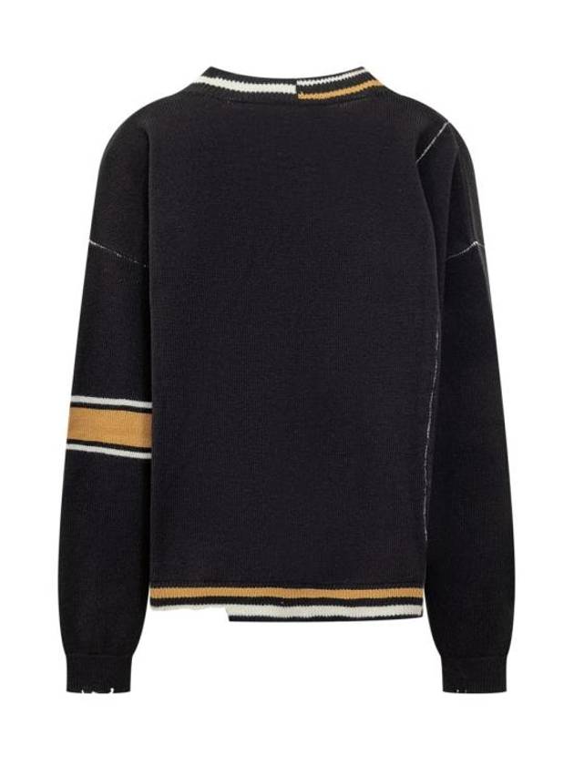 V-Neck Varsity Knit Top Black - AMBUSH - BALAAN 3