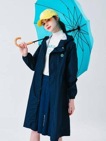 Hooded waist string raincoat NAVY - MONBIRDIE GOLF - BALAAN 1