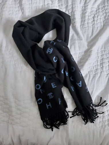 Logo Wool Cashmere Scarf AA7676 - CHANEL - BALAAN 1