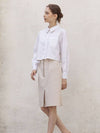 CLASSIC COTTON STRAIT SKIRT - DEFEMME - BALAAN 2