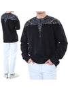 Icon Wing Print Crew Neck Sweatshirt Black White - MARCELO BURLON - BALAAN 3