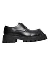 Men's Rhino Square Toe Leather Derby Black - BALENCIAGA - BALAAN 1