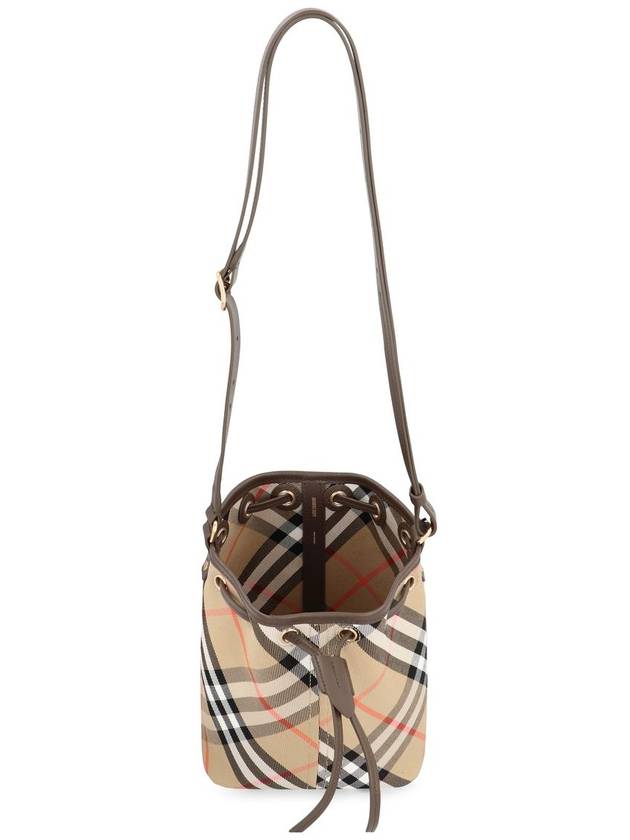 Check Bucket Bag Beige - BURBERRY - BALAAN 5