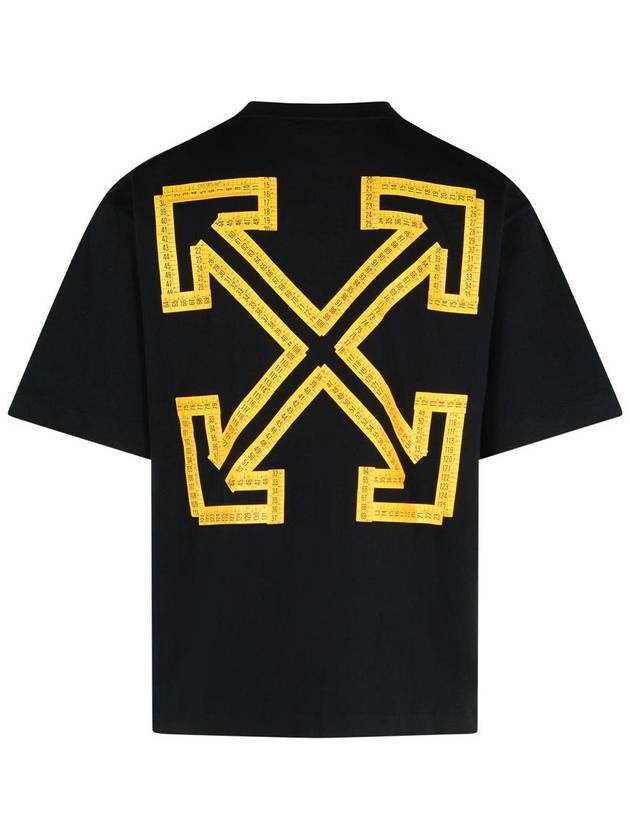 Off-White 'Tape Arrow' Black Cotton T-Shirt - OFF WHITE - BALAAN 3