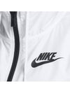 Sportswear Rappel Uben Zip Up Hoodie White Black - NIKE - BALAAN 5