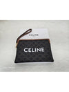 Small Pouch With Strap Signature In Triomphe Canvas With  Print Tan - CELINE - BALAAN 2