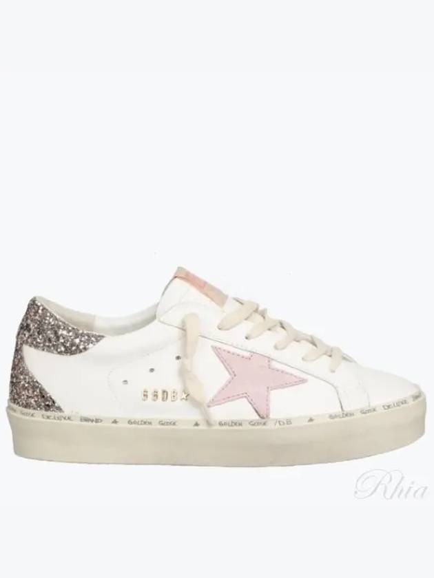 High Pink Star Glitter Low Top Sneakers White - GOLDEN GOOSE - BALAAN 2