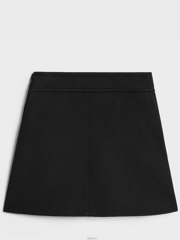 TRAPEZE MINI SKIRT 2J833383Z38NO B0651319493 - CELINE - BALAAN 4