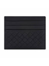 Intrecciato Weaving Card Wallet Black - BOTTEGA VENETA - BALAAN 1