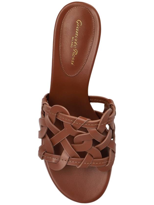 Gianvito Rossi Heeled Mules Amalfi, Women's, Brown - GIANVITO ROSSI - BALAAN 6