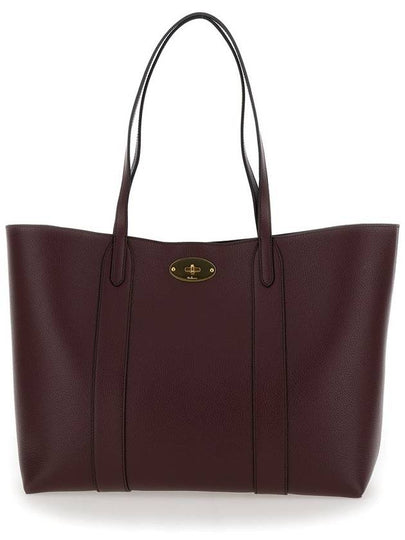 Bayswater Classic Grain Small Tote Bag Oxblood - MULBERRY - BALAAN 2