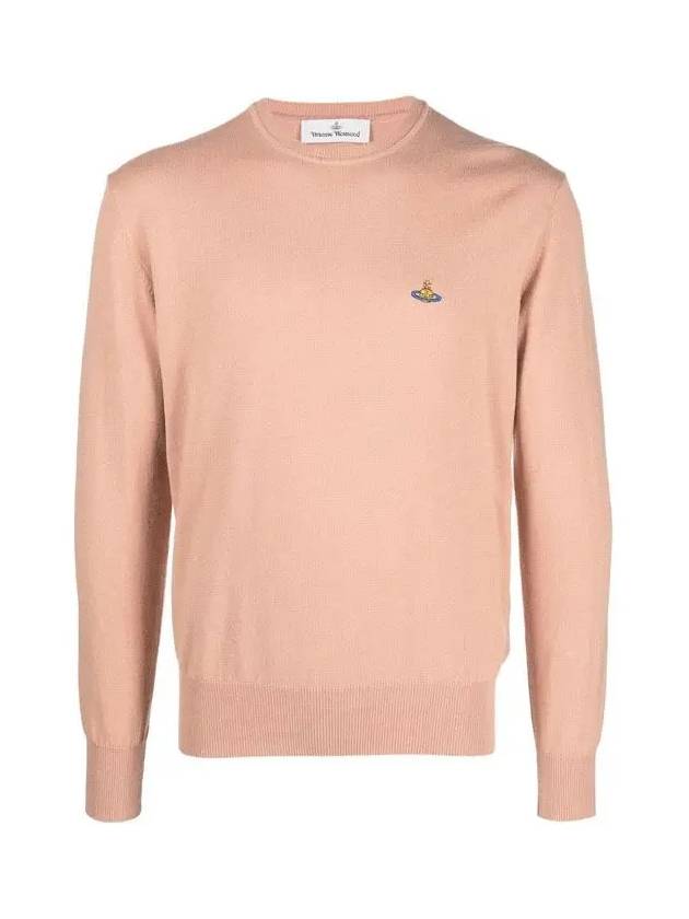 ORB Logo Cashmere Cotton Knit Top Dark Beige - VIVIENNE WESTWOOD - BALAAN 3