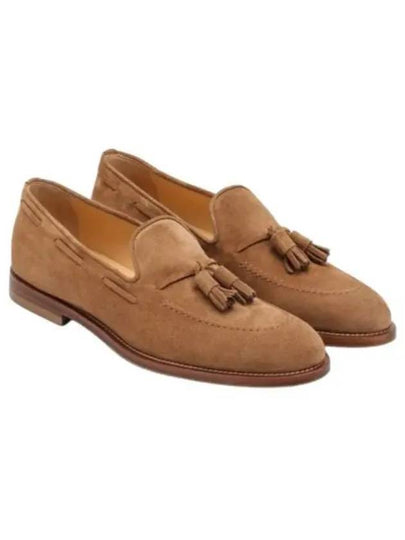 Tassel Decorated Suede Loafers Brown - BRUNELLO CUCINELLI - BALAAN 2