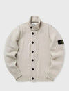 Wappen High Neck Button Up Wool Cardigan Plaster - STONE ISLAND - BALAAN 3