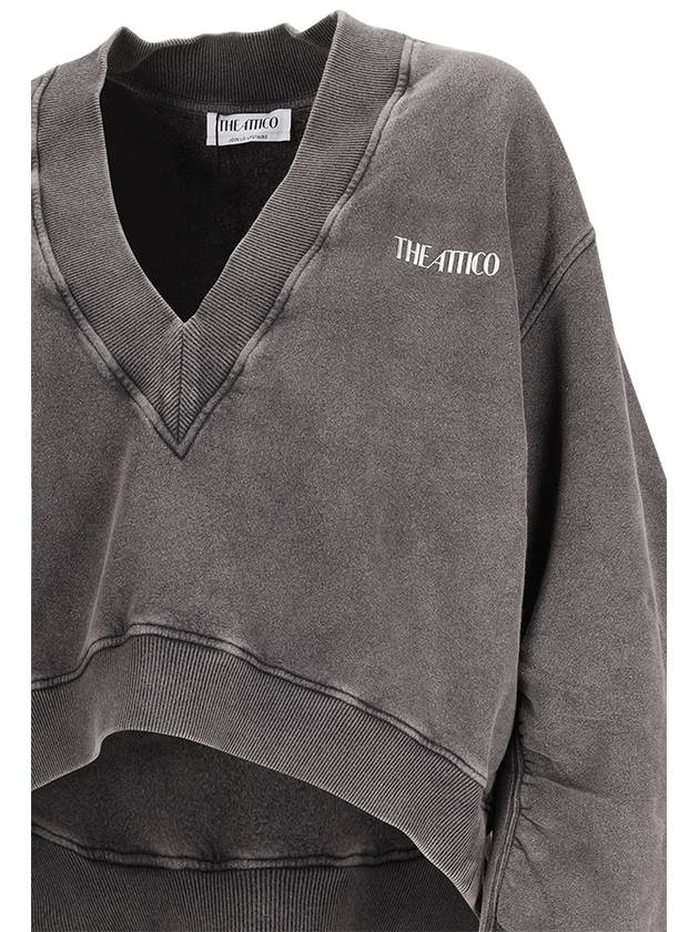 OVERSIZED SWEATSHIRT WITH LOGO - THE ATTICO - BALAAN 3