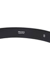 Saffiano Leather Belt Black - PRADA - BALAAN 7