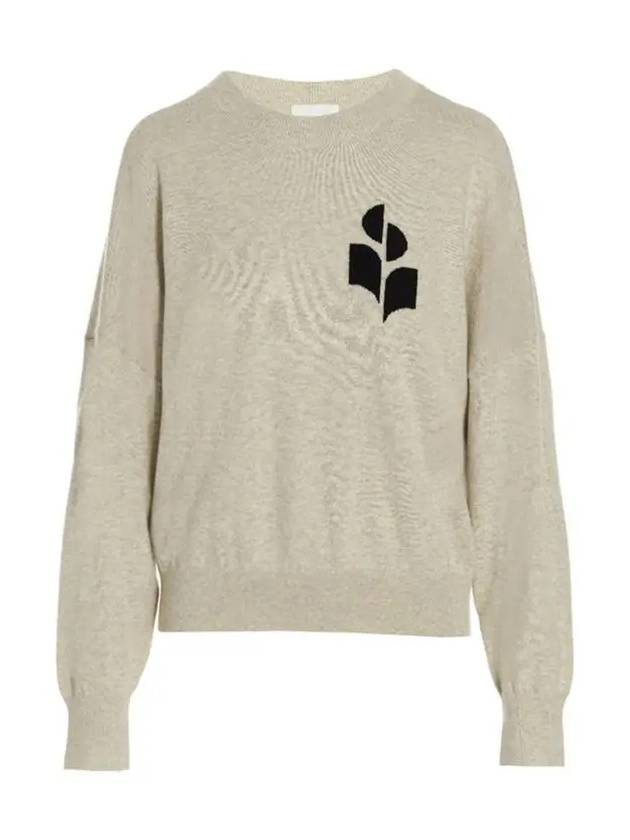 Marisans Logo Knit Top Light Grey - ISABEL MARANT - BALAAN 3