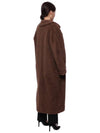 Faust Teddy Bear Alpaca Double Coat Brown - MAX MARA - BALAAN 7