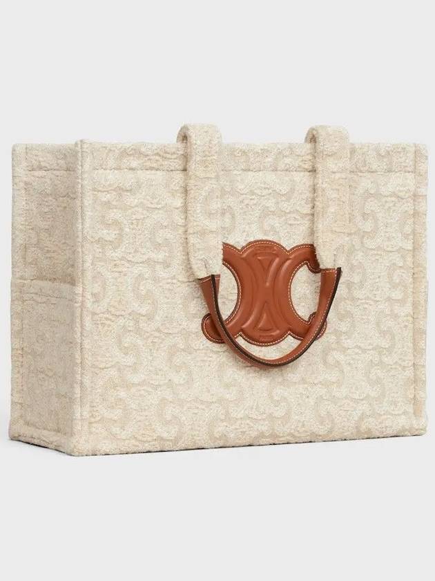 Textile Triomphe All Over Large Cabas Thais Tote Bag Natural Tan - CELINE - BALAAN 6