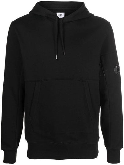 Lens Wappen Pocket Hoodie Black - CP COMPANY - BALAAN 2