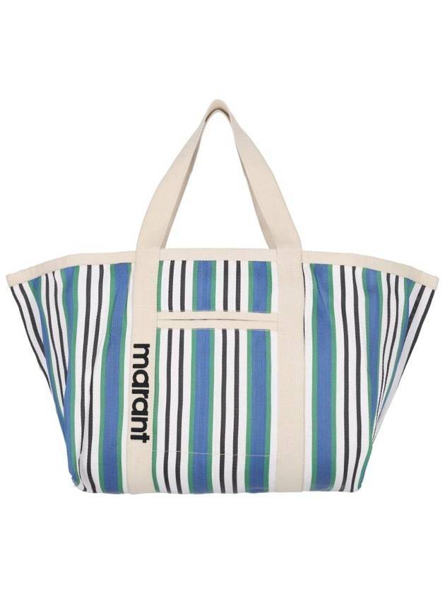 Warden Striped Tote Bag Blue - ISABEL MARANT - BALAAN 1