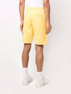 Waffen Patch  Fleece Bermuda Shorts Yellow - STONE ISLAND - BALAAN 5