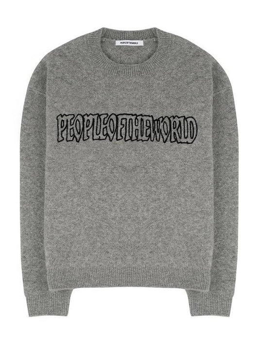 wool alpaca blend logo pullover GB - PEOPLE OF THE WORLD - BALAAN 2