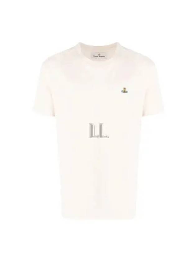 ORB Logo Cotton Short Sleeve T-Shirt Ivory - VIVIENNE WESTWOOD - BALAAN 2