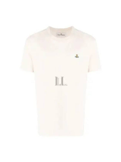 ORB Logo Cotton Short Sleeve T-Shirt Ivory - VIVIENNE WESTWOOD - BALAAN 2