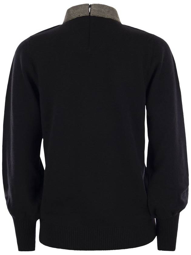 Sweater MAD223F321 H728 825 BLACK - FABIANA FILIPPI - BALAAN 3