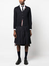 Men's Jersey Stitch V-Neck Cardigan Navy - THOM BROWNE - BALAAN 3