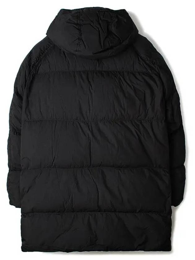 Men's Wappen Patch Crinkle Wraps Long Padding Black - STONE ISLAND - BALAAN 3