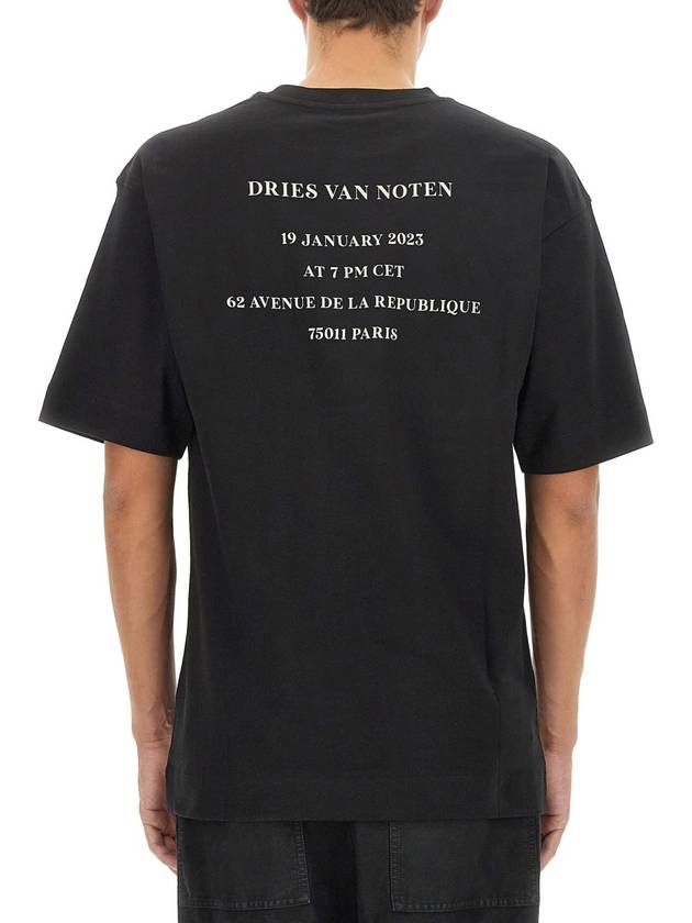 T-SHIRT WITH LOGO - DRIES VAN NOTEN - BALAAN 3