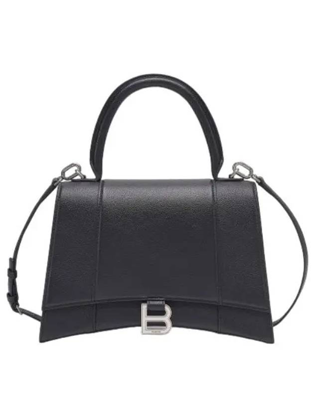 Hourglass Top Handle Shoulder Bag Black - BALENCIAGA - BALAAN 1