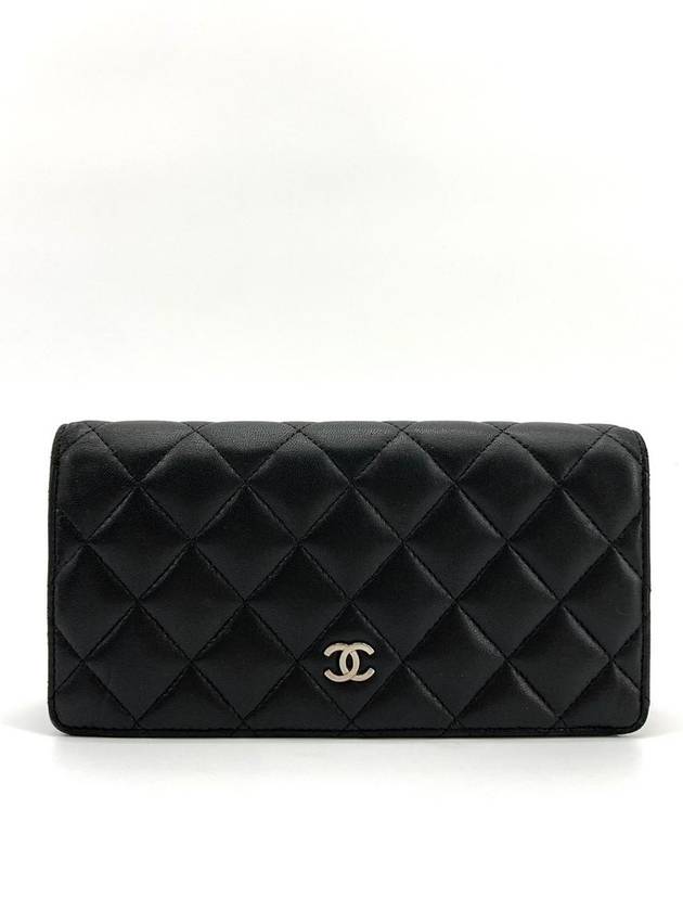 Lambskin silver flap long wallet - CHANEL - BALAAN 2