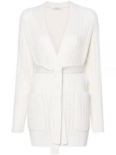 Balzac Wool Cardigan White - MAX MARA - BALAAN 2