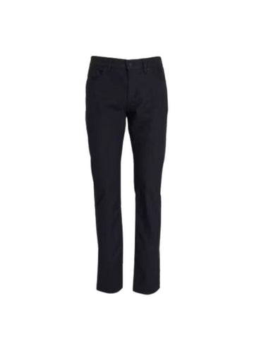 Commuter Stretch Slim Fit Straight Pants Black - HUGO BOSS - BALAAN 1