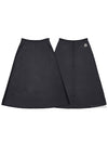 Padded midi A line skirt black - MONCLER - BALAAN 11