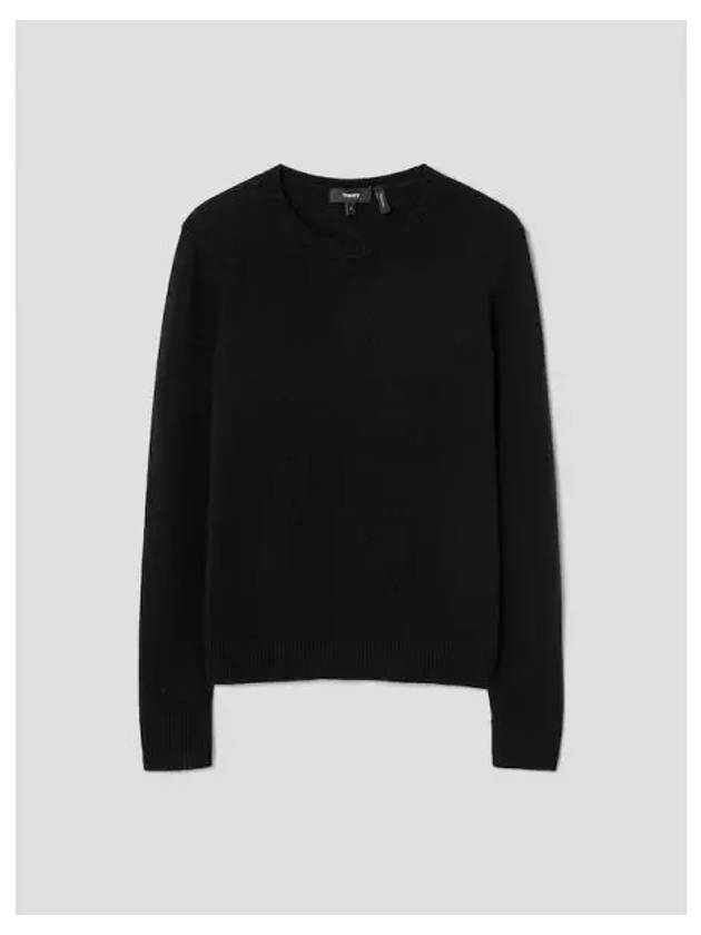 Women s Cashmere Crew Sweatshirt Neck Pullover Black Domestic Product GM0024082792719 - THEORY - BALAAN 1