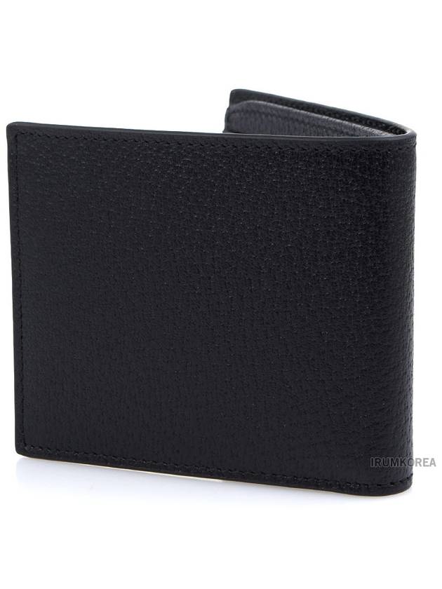 GG Marmont Leather Bi Fold Wallet Black Gold - GUCCI - BALAAN 4