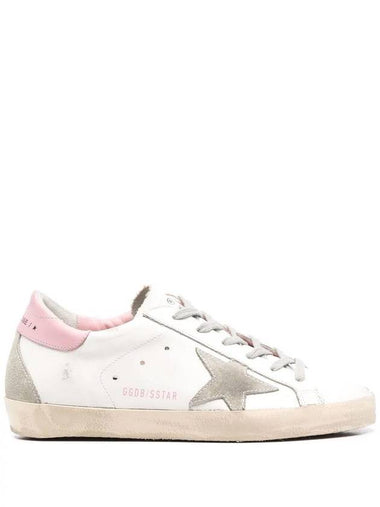 SUPER-STAR LEATHER UPPER AND HEEL SUEDE STAR AND SPUR CREAM SOLE - GOLDEN GOOSE - BALAAN 1