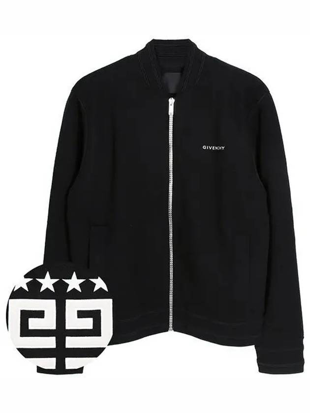 4G Star Logo Wool Bomber Jacket Black - GIVENCHY - BALAAN 2