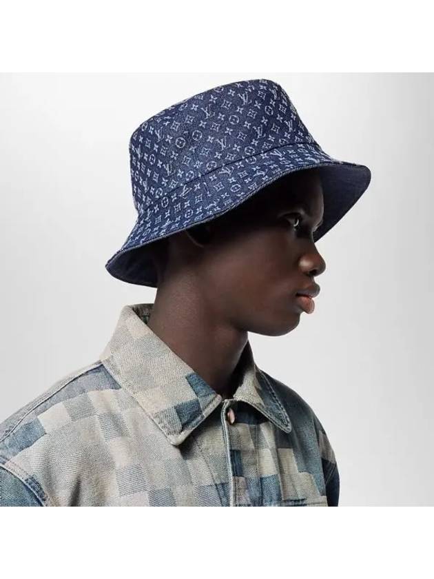 Everyday Reversible Bucket Hat Safari Bungeoji Bleu Denim M7705M - LOUIS VUITTON - BALAAN 1