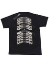 Garment Dyed Lettering One Print Cotton Jersey Short Sleeve T-Shirt Black - STONE ISLAND - BALAAN 2