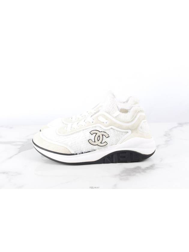 CC logo knit sneakers 36 230 - CHANEL - BALAAN 5